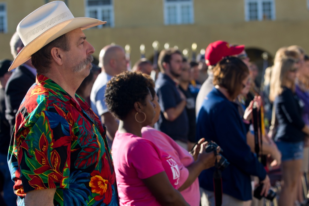 Marine Corps Recruit Depot Morning Colors Ceremony