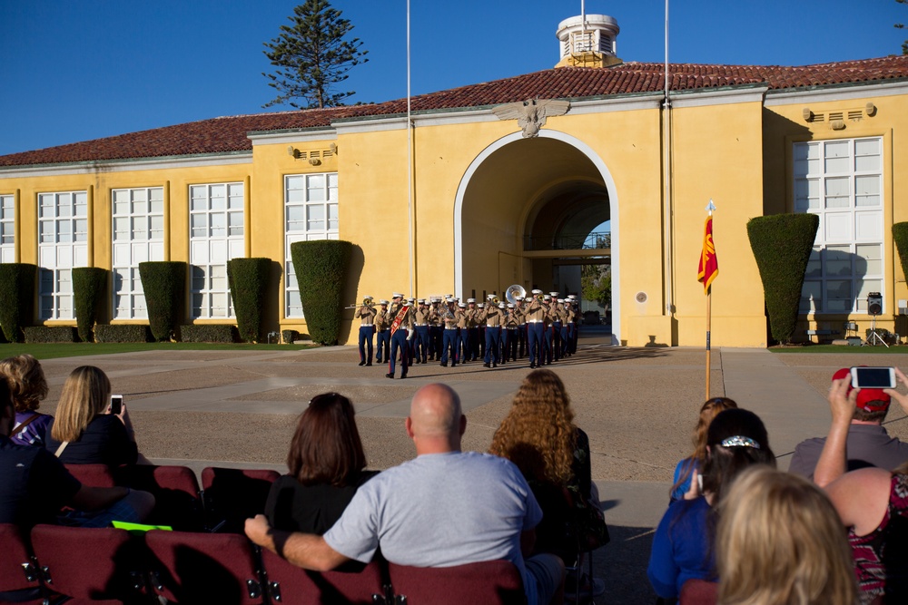 Marine Corps Recruit Depot Morning Colors Ceremony