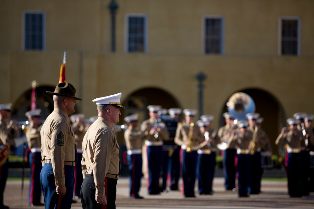 Marine Corps Recruit Depot Morning Colors Ceremony