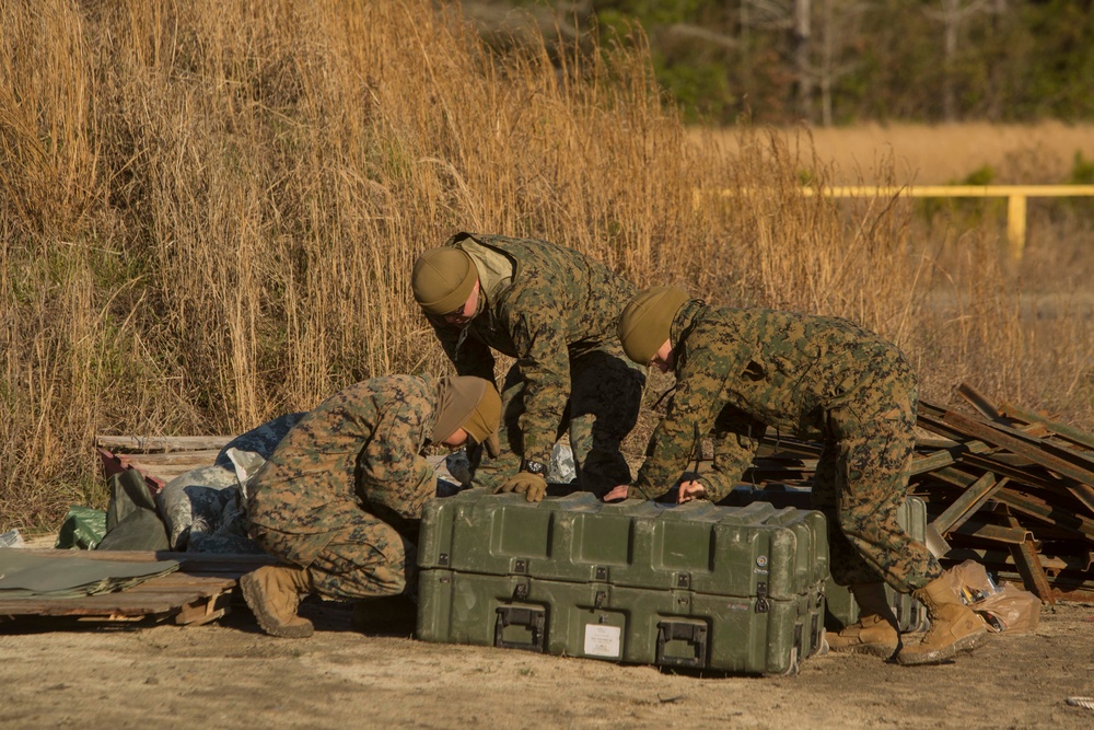 Combat Logistics Battalion 22 conducts demolitions training