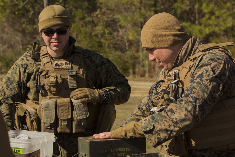 Combat Logistics Battalion 22 conducts demolitions training