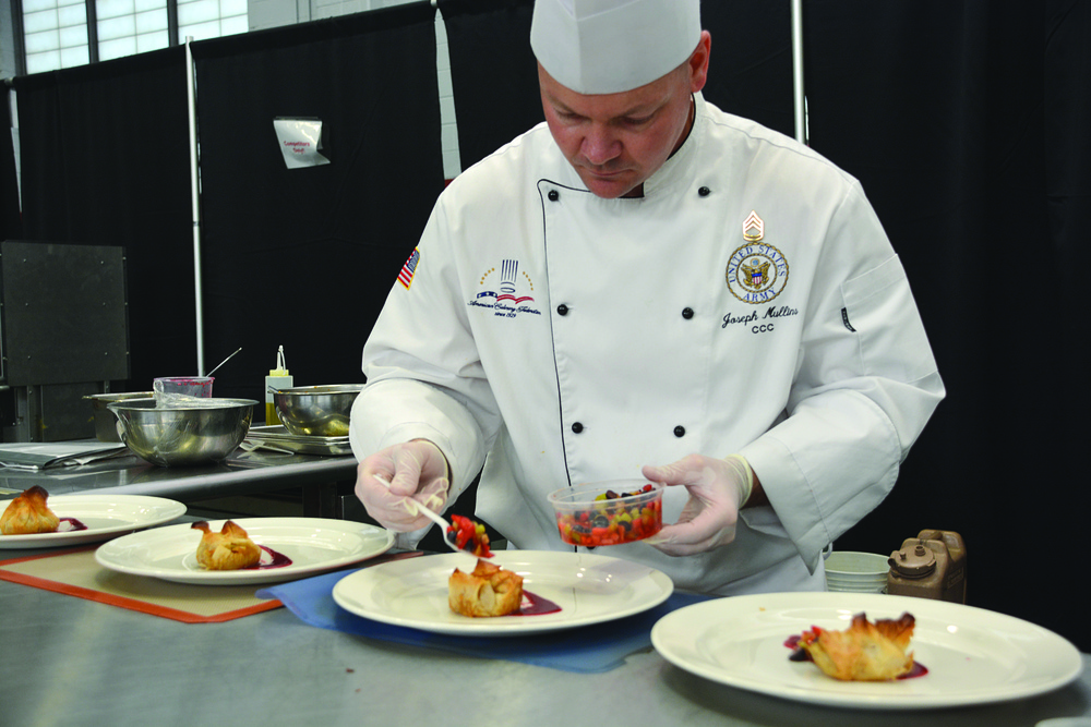 Enlisted aides show skills, knowledge in culinary competition event