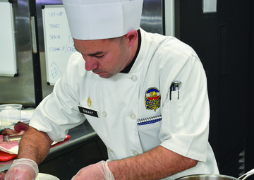 Enlisted aides show skills, knowledge in culinary competition event