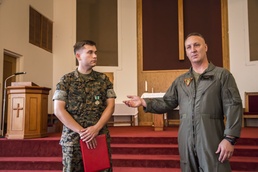 Religious Program Specialist 2 Class Kregel says goodbye to MCAS Beaufort