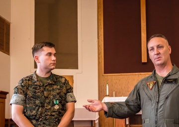 Religious Program Specialist 2 Class Kregel says goodbye to MCAS Beaufort