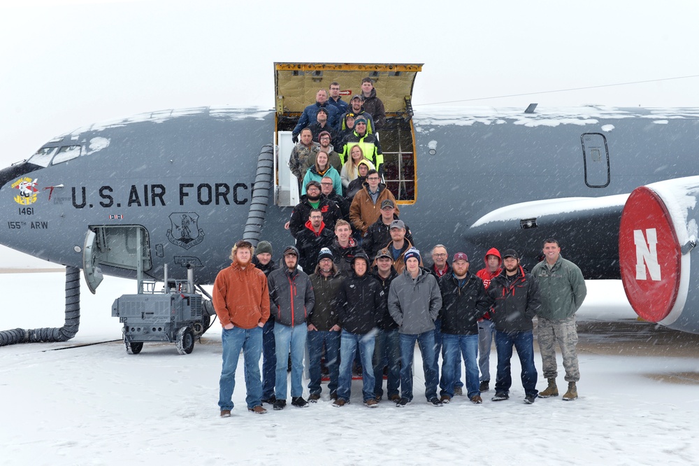 South Dakota Students Visit Nebraska Air National Guard