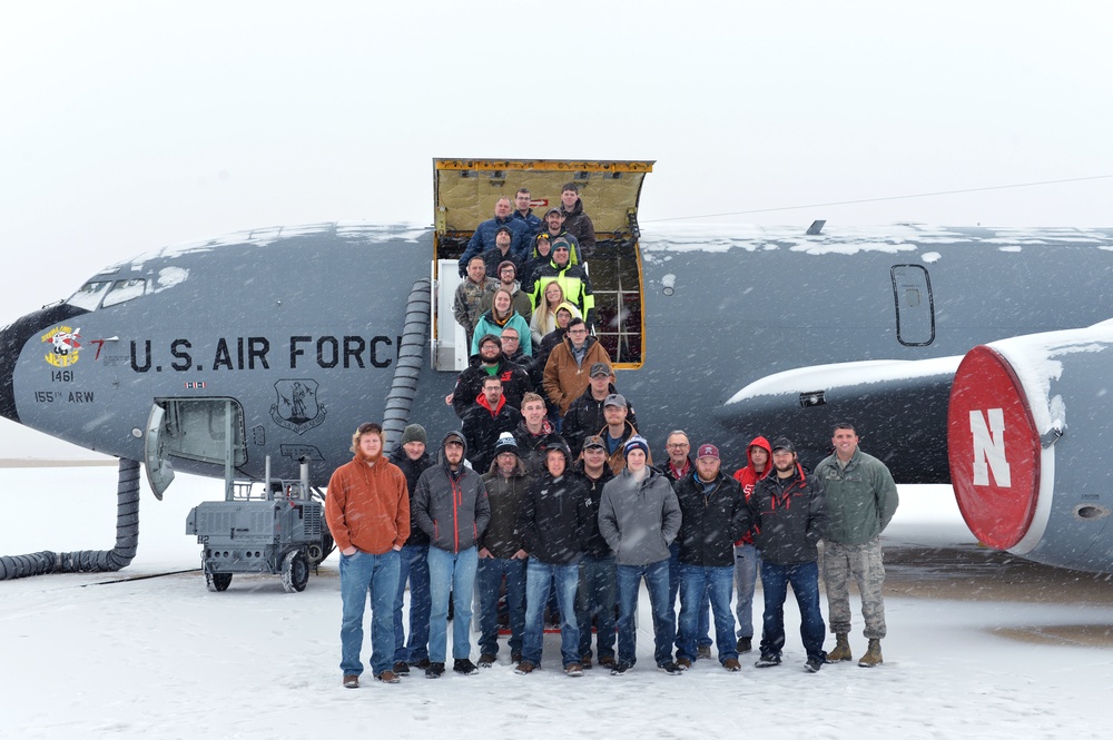 South Dakota Students Visit Nebraska Air National Guard