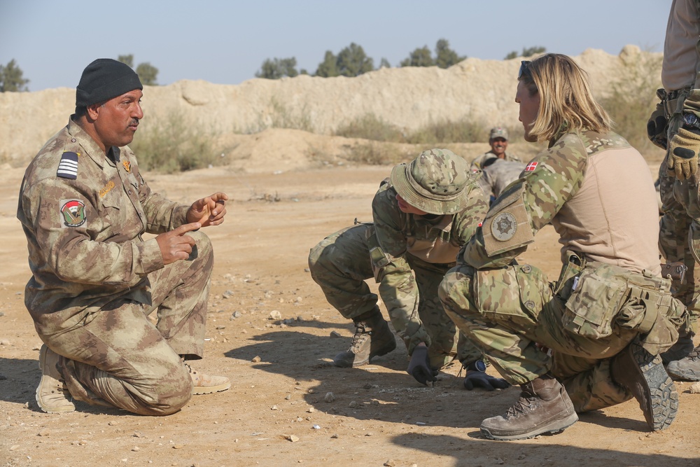 ISF rehearse checkpoint training at Al Asad