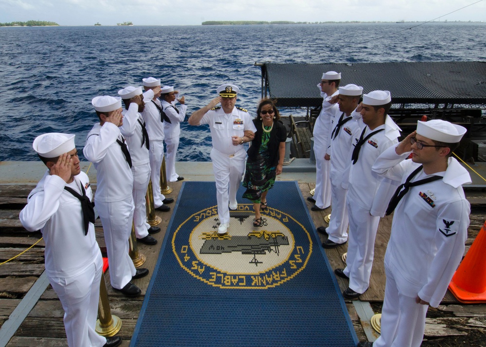 Marshall Islands President Visits USS Frank Cable