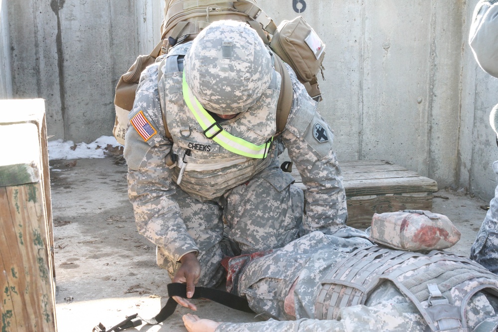 Medics train for MEDEVAC during Op Cold Steel 2017