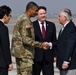Secretary of State lands at Osan