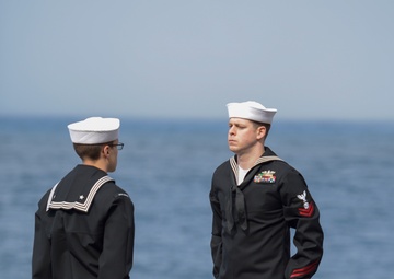 Nimitz conducts burial at sea