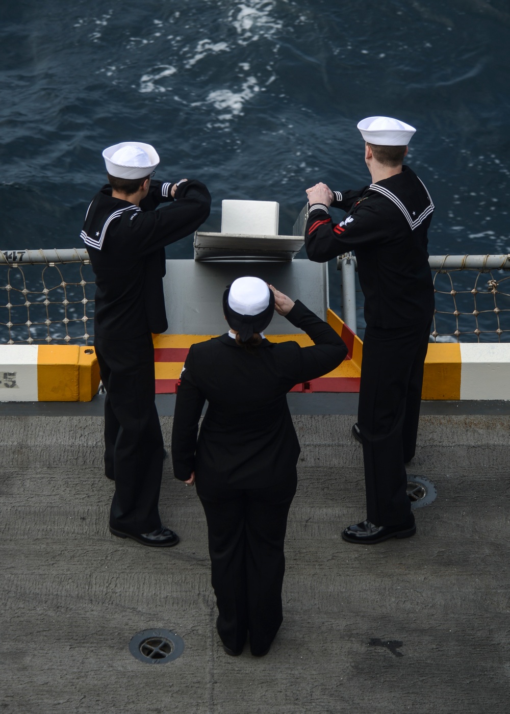 Nimitz Conducts Burial At Sea