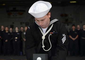 Nimitz conducts burial at sea