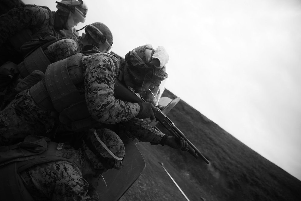 BSRF 17.1 Marines take on nonlethal weapons range
