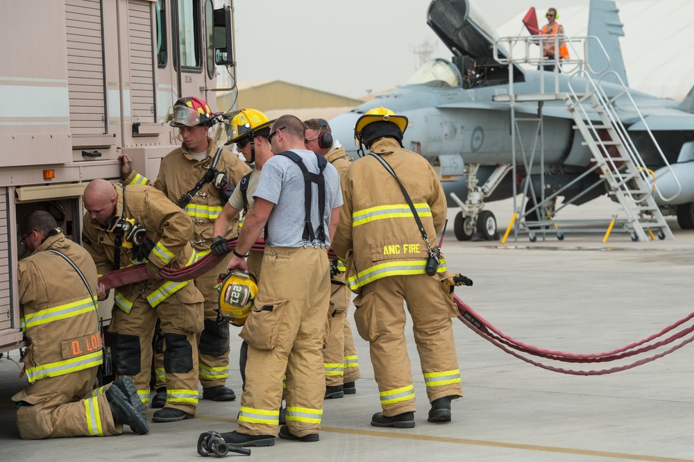 Coalition fire departments develop “brotherhood” while supporting OIR