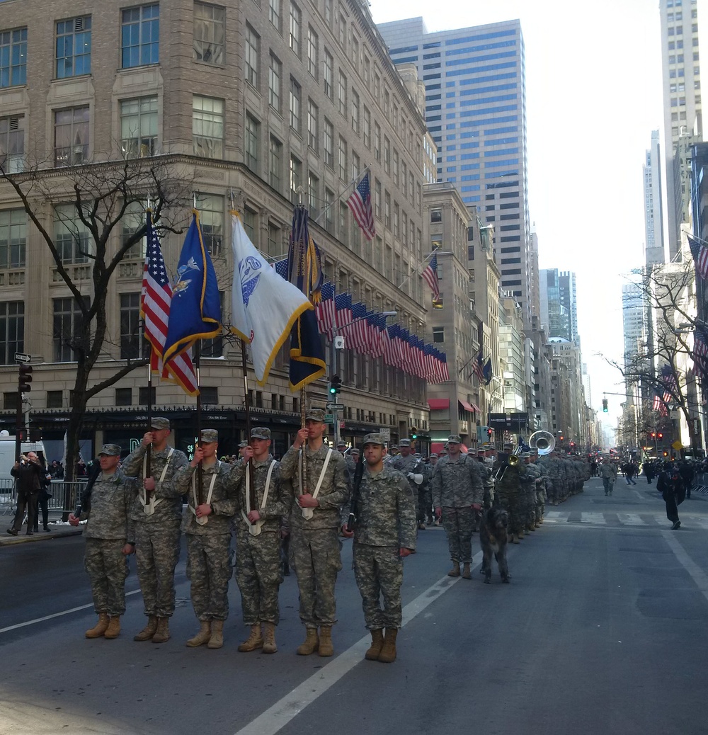 NY National Guard leads NYC St Patrick's Day Parade