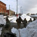 New York National Guard Soldiers and Airmen clear snow in Utica