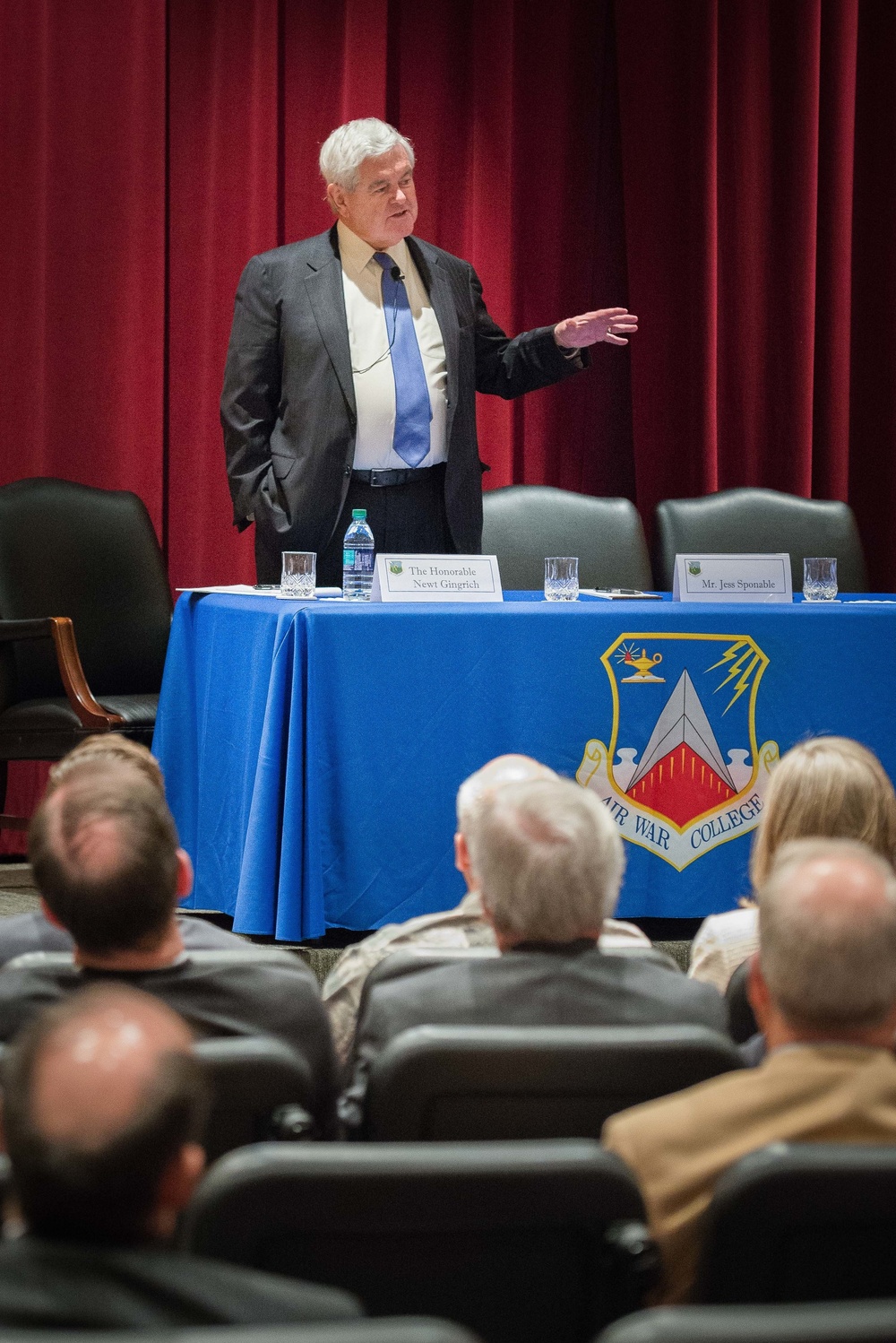 Speaker Newt Gingrich Leads Research Panel Discussion at Air War College