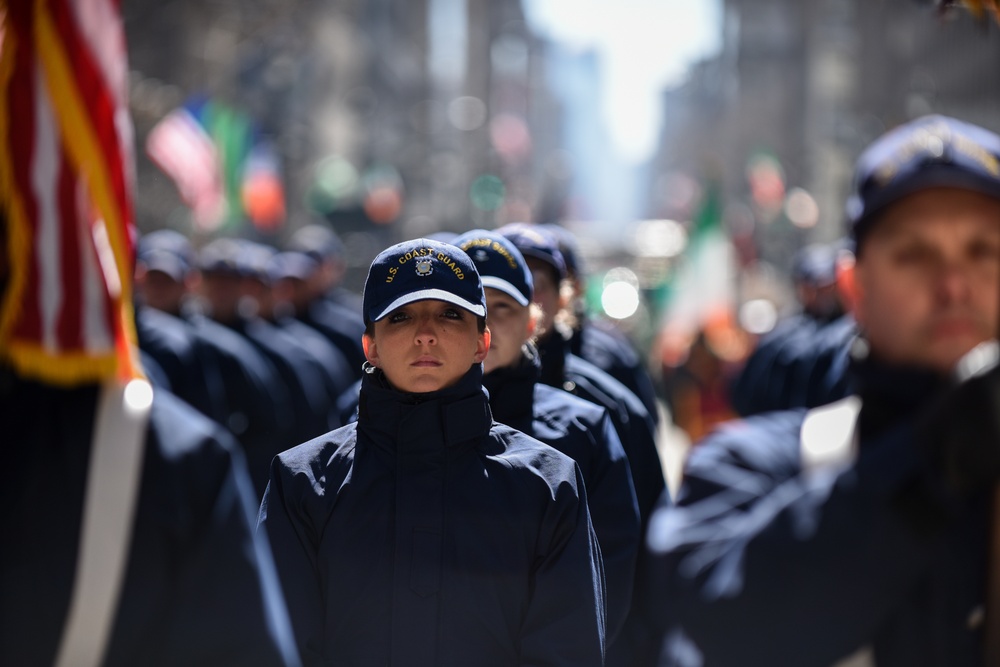 Coast Guard participates in the 2017 New York City St. Patrick's Day Parade