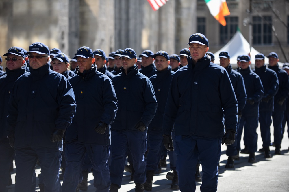Coast Guard participates in the 2017 New York City St. Patrick's Day Parade