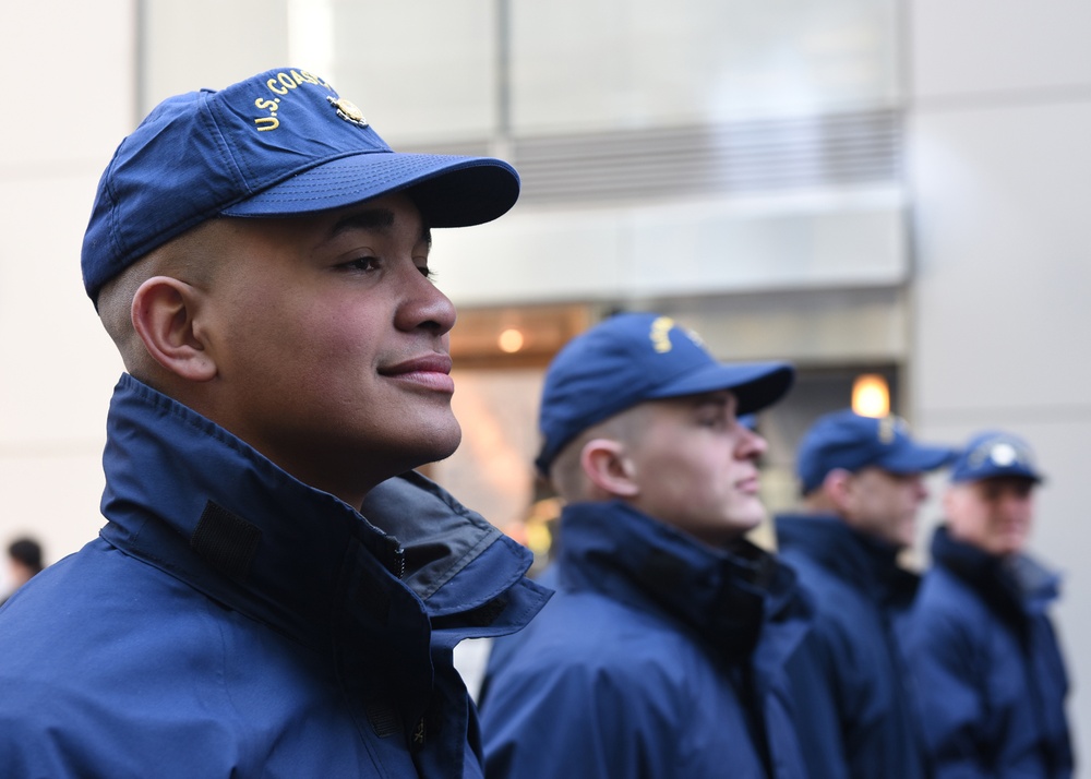 Coast Guard Members March in the 2017 New York City St. Patrick’s Day Parade