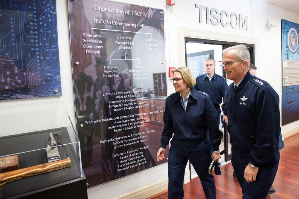 VCJCS visits USCG TISCOM