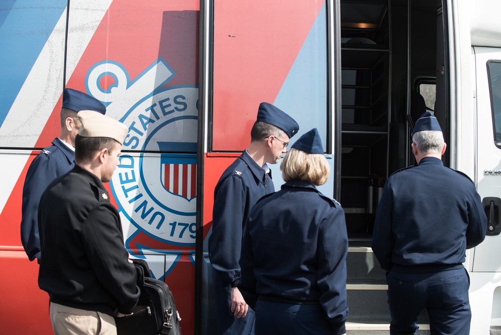 VCJCS visits USCG TISCOM