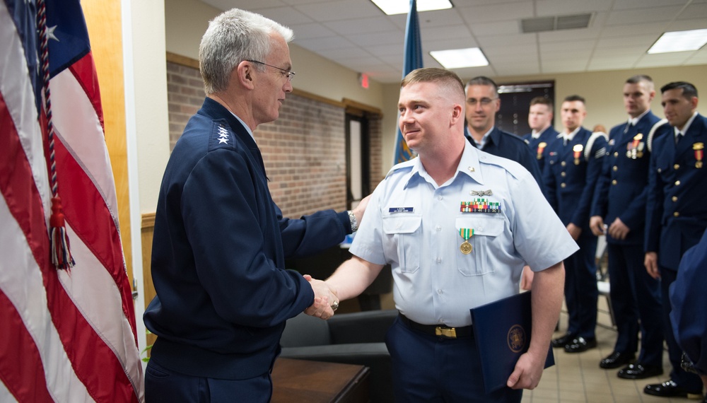 VCJCS visits USCG TISCOM