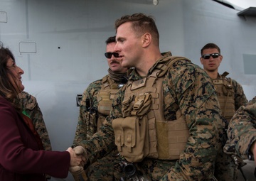 Show ‘Em What We Got: U.S. Marines participate in static display show during Real Thaw 17