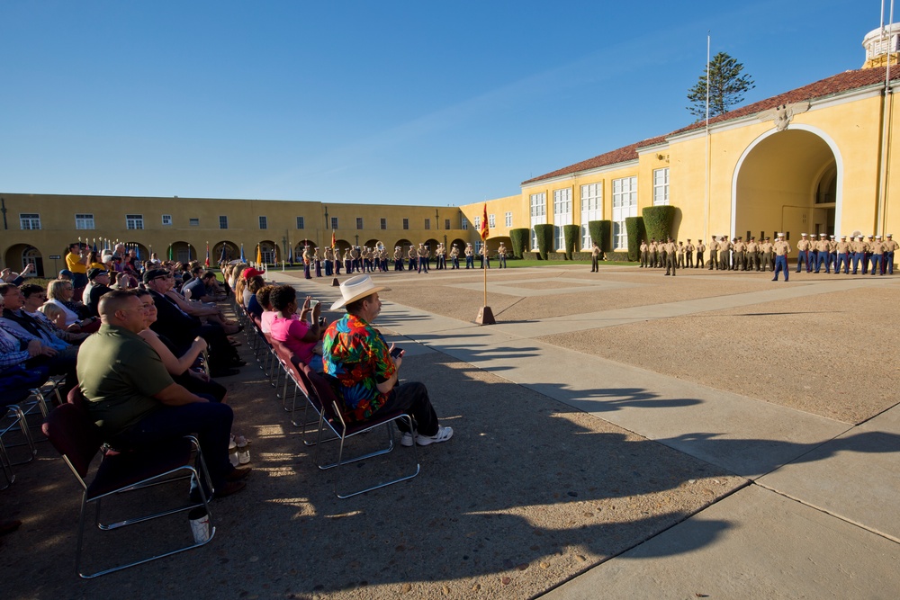 Marine Corps Recruit Depot Morning Colors Ceremony