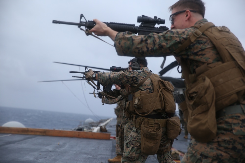 Brass on deck, rounds downrange