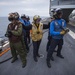 USS Bonhomme Richard (LHD 6) flight deck firefight training