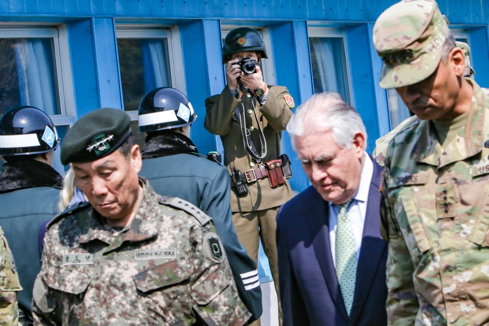 U.S. Secretary of State Rex Tillerson Visits South Korea