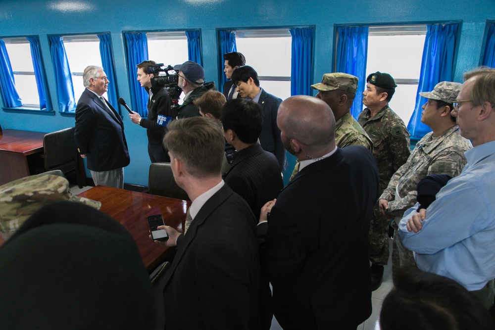 U.S. Secretary of State Rex Tillerson Visits South Korea