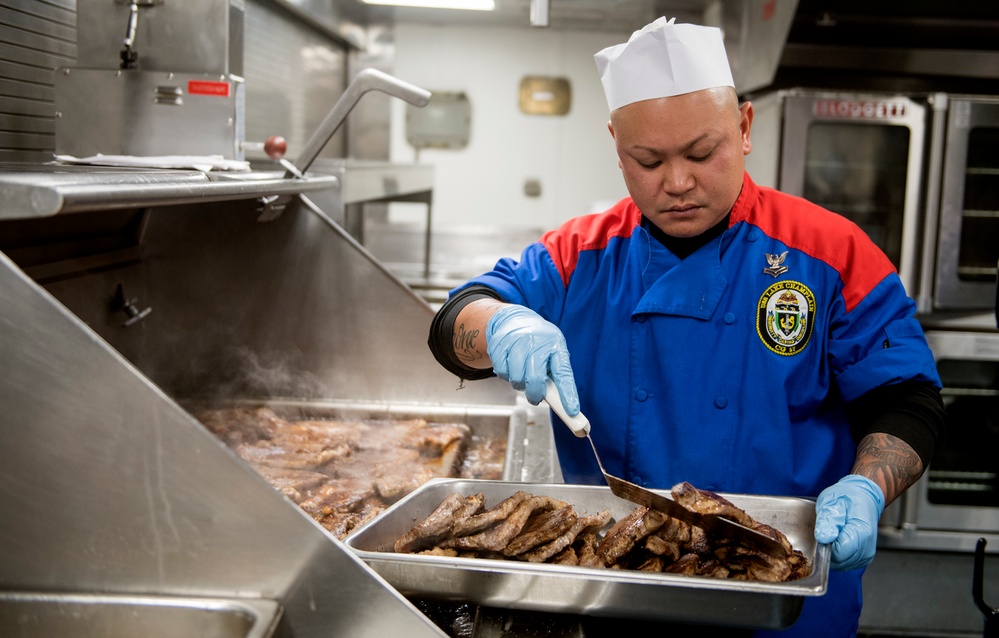 USS Lake Champlain Galley