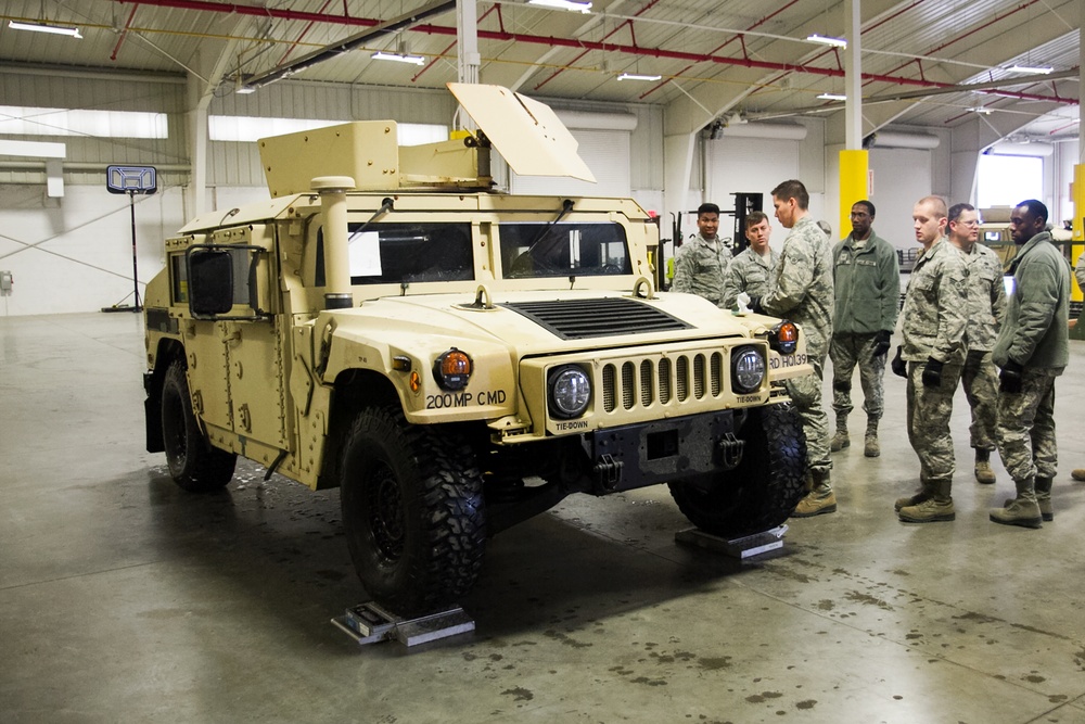 Army Reserve, Air Force work together to inspect vehicles