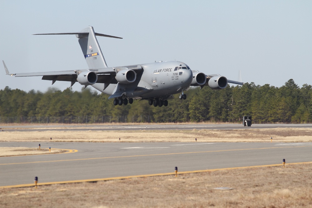 C-17 Flight Departure &amp; Landing