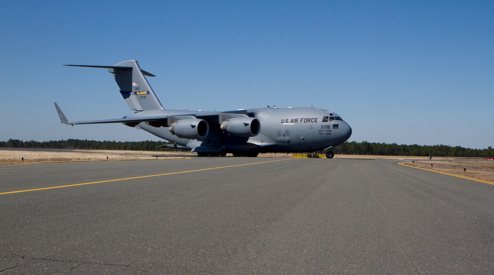 Air Force transports Army Reserve MPs to the fight