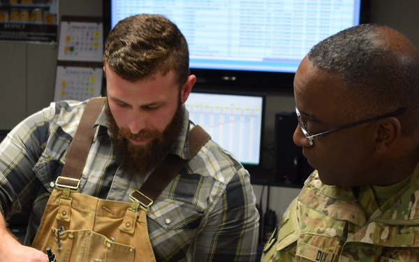 JMC Commanding General Tours Crane Army, Awards Employees