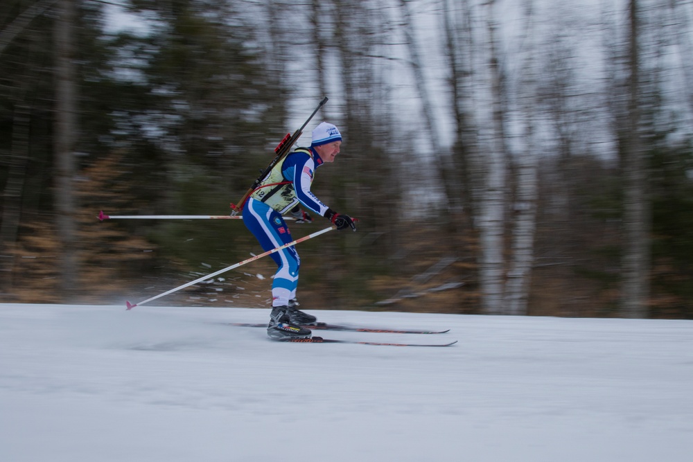 Biathlete Competes in Patrol Race