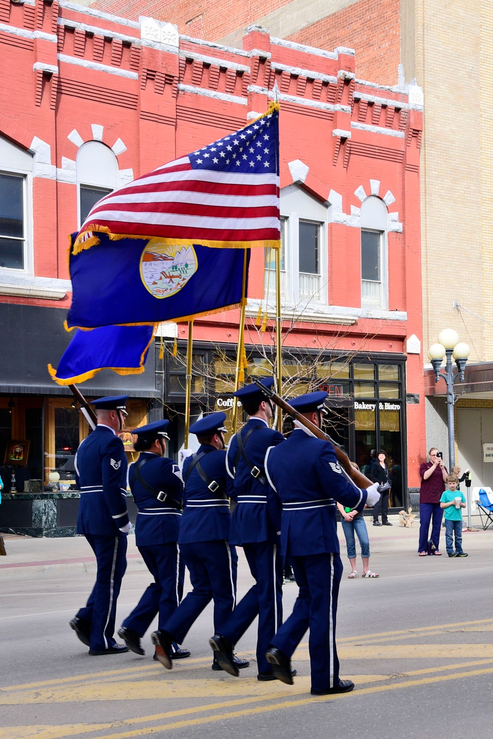 Montana Air National Guard provides Honor Guard for St. Patrick's Day Parade.