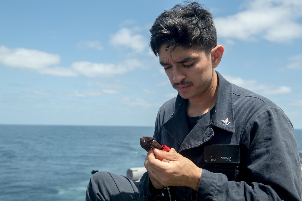 Laboon is deployed with the George H.W. Bush Carrier Strike Group in support of maritime security operations and theater security cooperation efforts in the U.S. 5th and 6th Fleet areas of responsibility