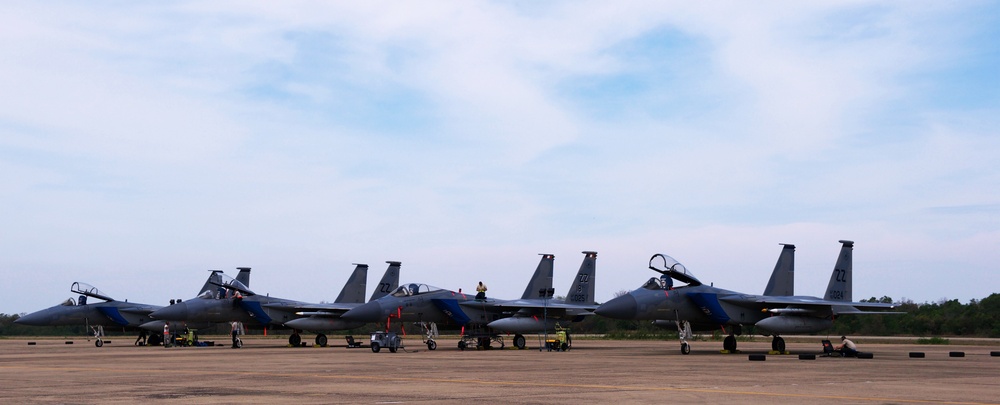 Kadena F-15s bring airpower to Cope Tiger 2017