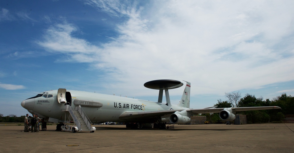 961st AWACS improves interoperability during Cope Tiger 17