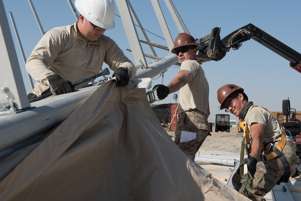 AFCENT team augments base construction