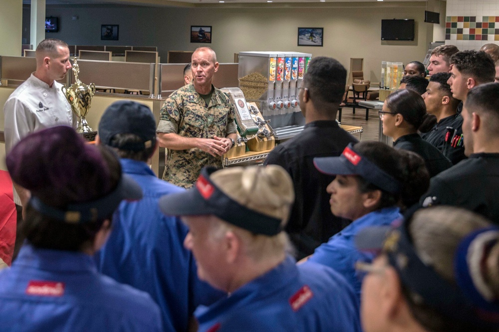 WC-100 Mess Hall Award Ceremony