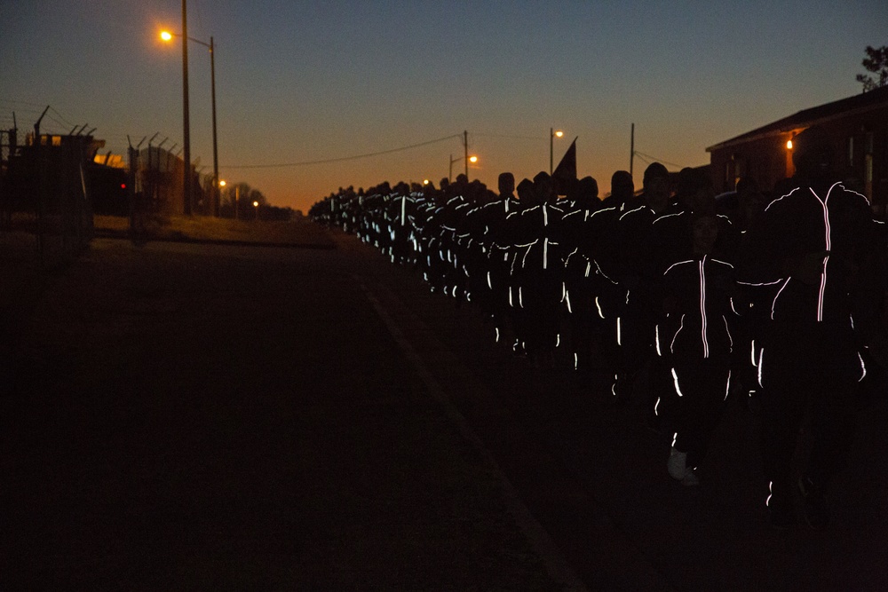 Headquarters and Support Battalion Motivational Run