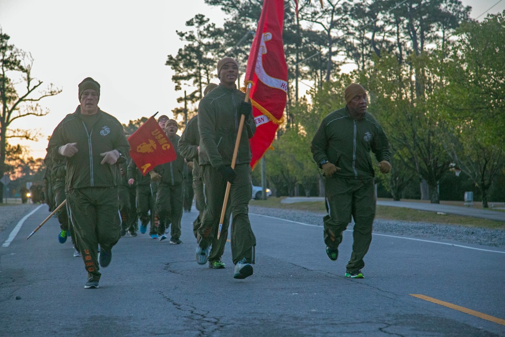 Headquarters and Support Battalion Motivational Run