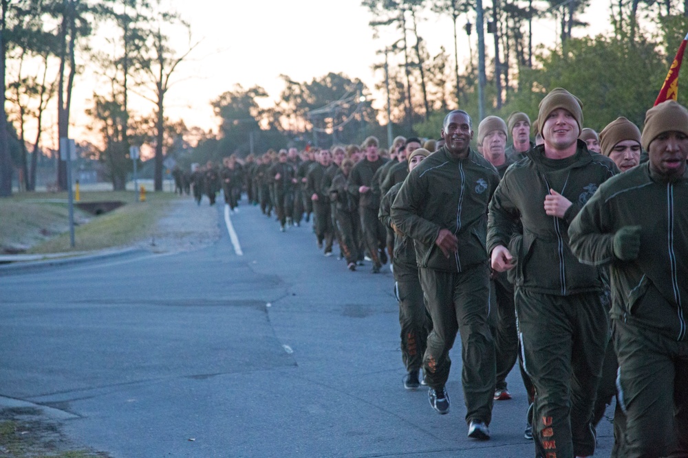 Headquarters and Support Battalion Motivational Run